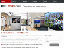 Tablet Screenshot of hayes-media.com